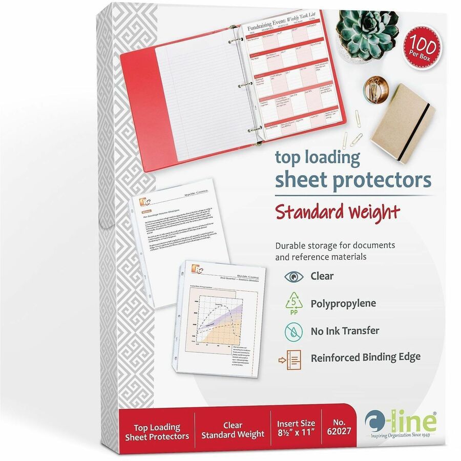 C-Line Poly Top-loading Sheet Protectors - Alternate-Image1