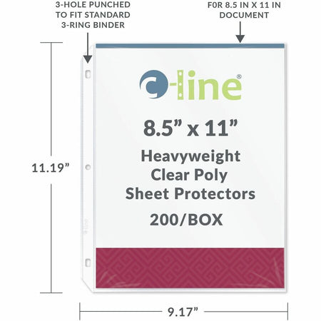 C-Line Poly Top-loading Sheet Protectors - Alternate-Image4