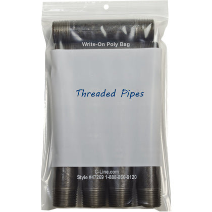 C-Line Reclosable Small Parts Bags - Clear Poly - 9’’x6’’ - 1000/Carton - Storage Pouches