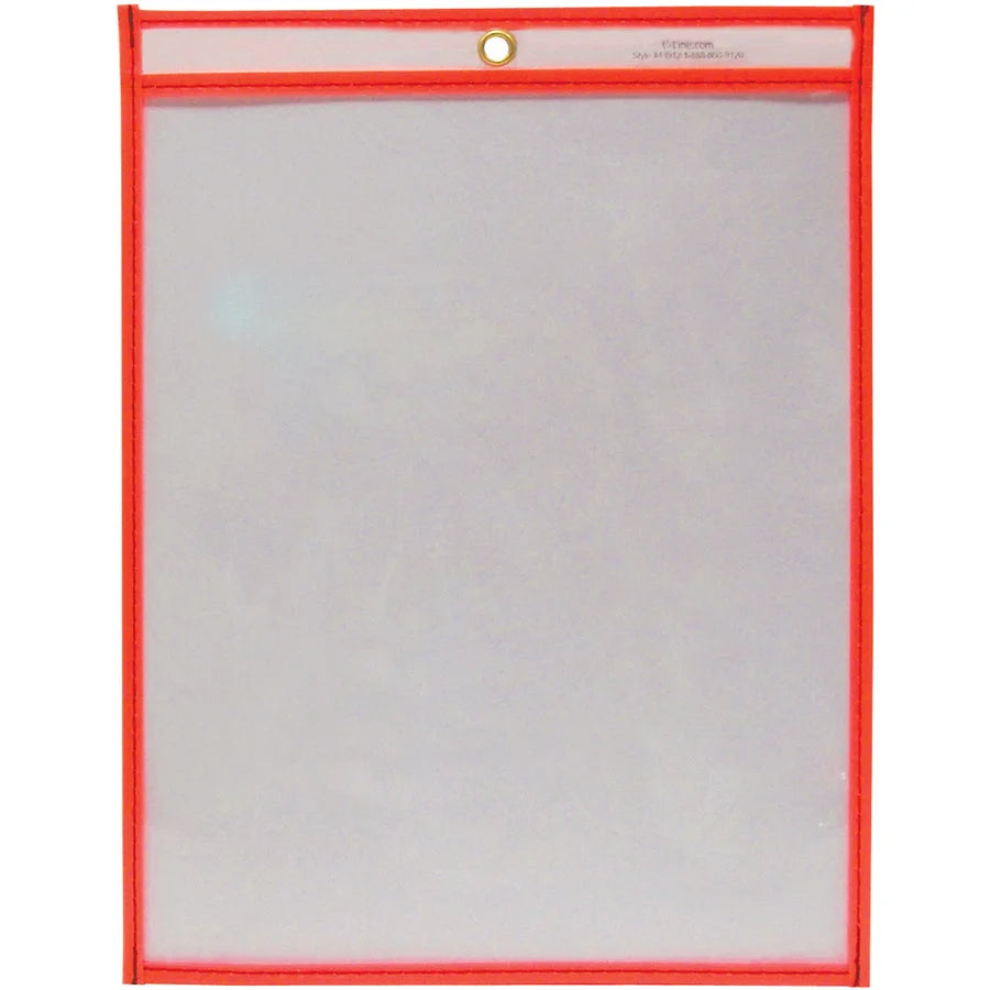 C-Line Red Letter Storage Folder - 8 1/2’’ x 11’’ - Pack of 30 - Learning Boards & Supplies
