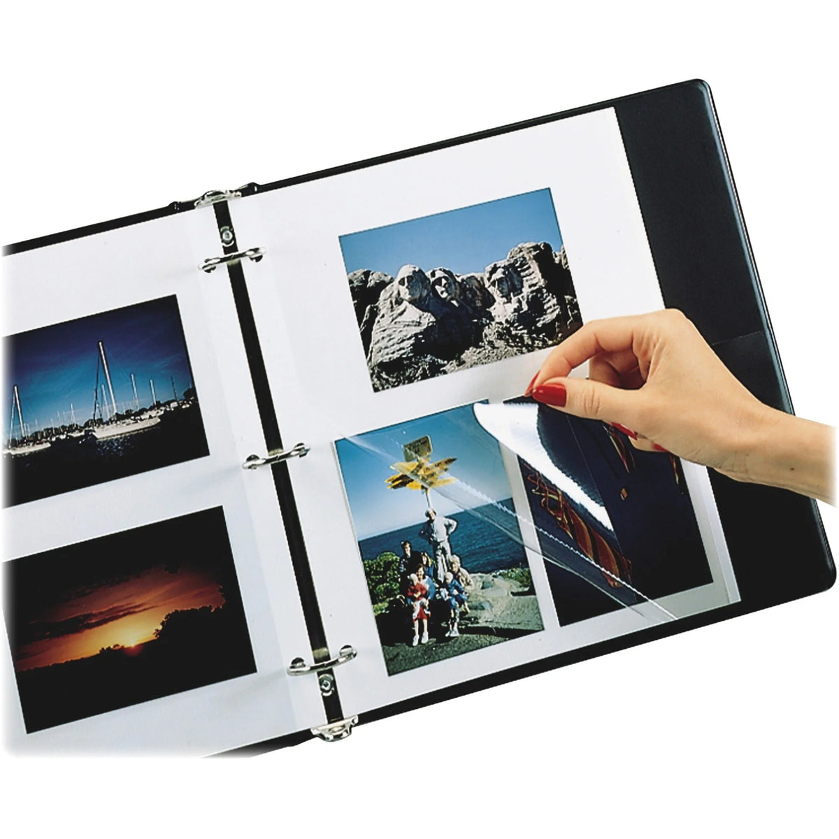 C-Line Redi-Mount Photo Protectors: 9x11 - 3-Ring Binding - Binder Refill Pages