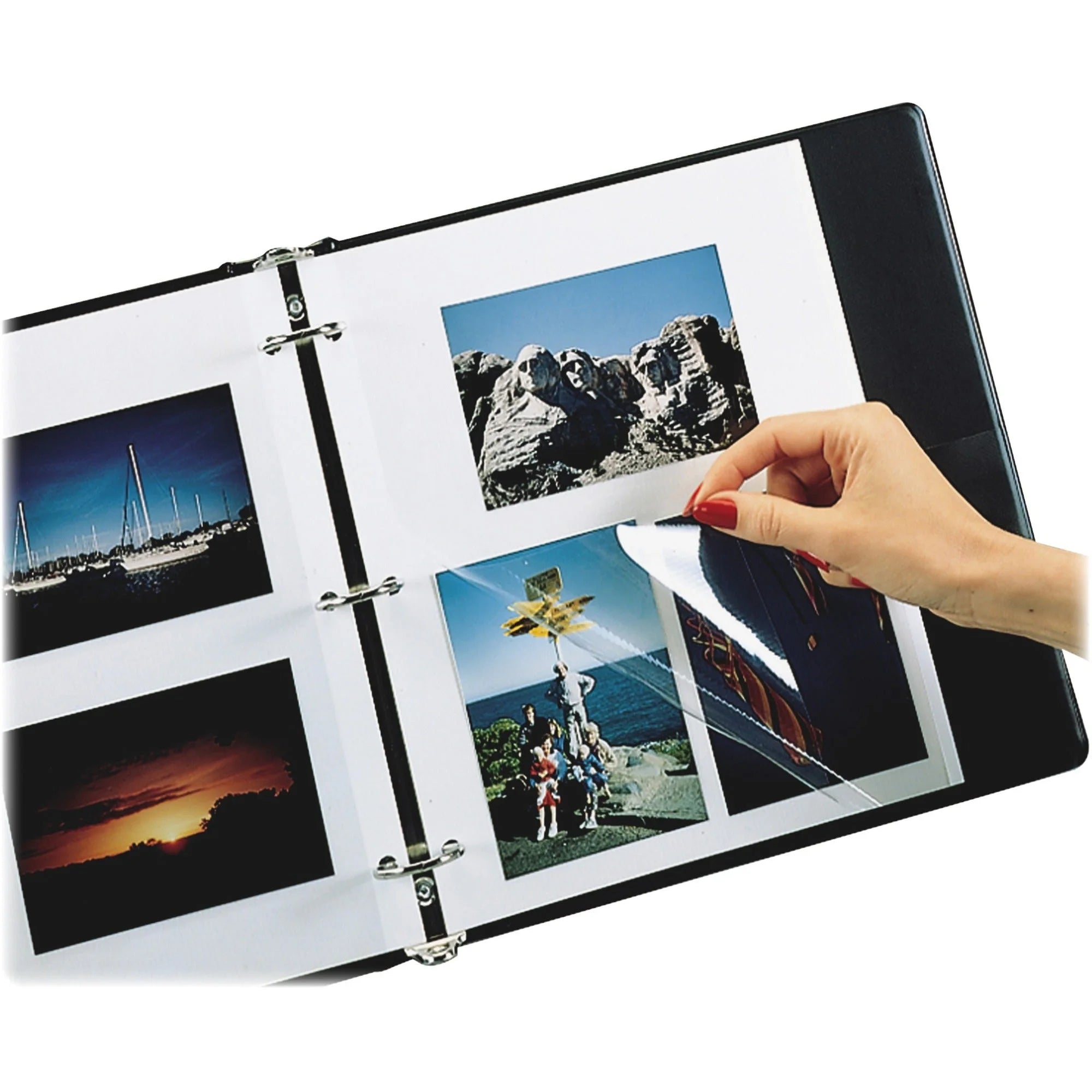 C-Line Redi-Mount Photo Protectors: 9x11 - 3-Ring Binding - Binder Refill Pages