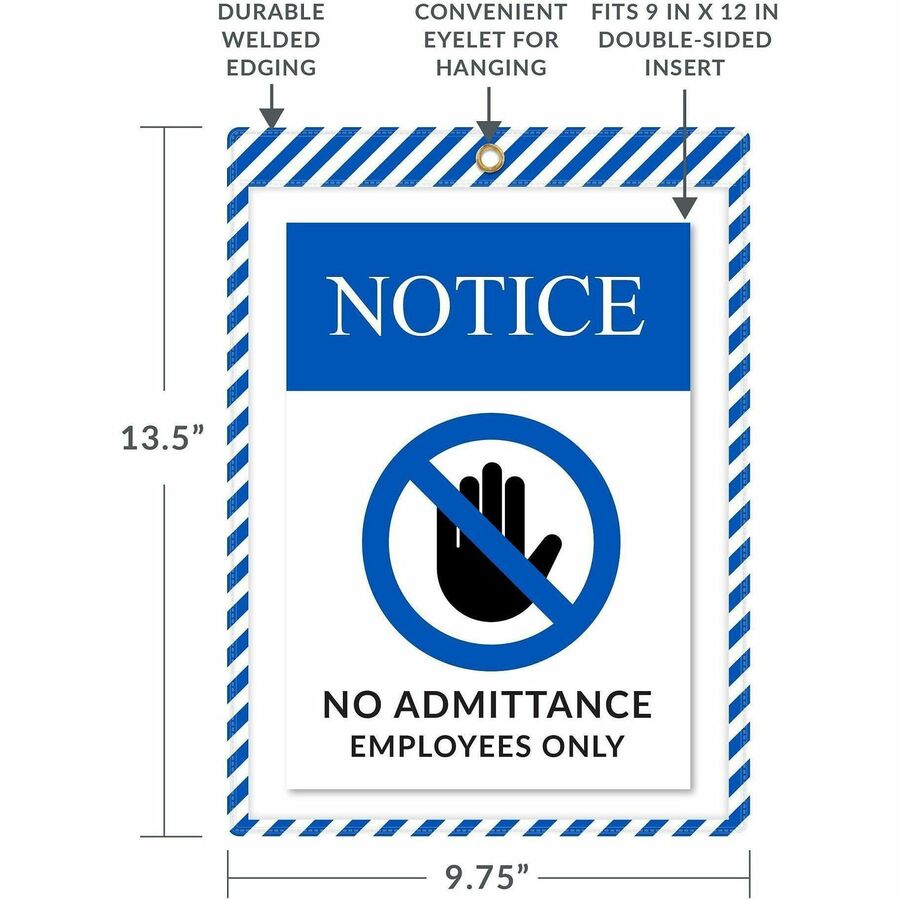 C-Line Safety Striped Shop Ticket Holders - Alternate-Image4