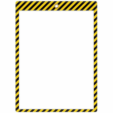 C-Line Safety Striped Shop Ticket Holders - 1500