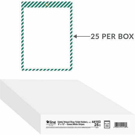 C-Line Safety Striped Shop Ticket Holders - Alternate-Image1