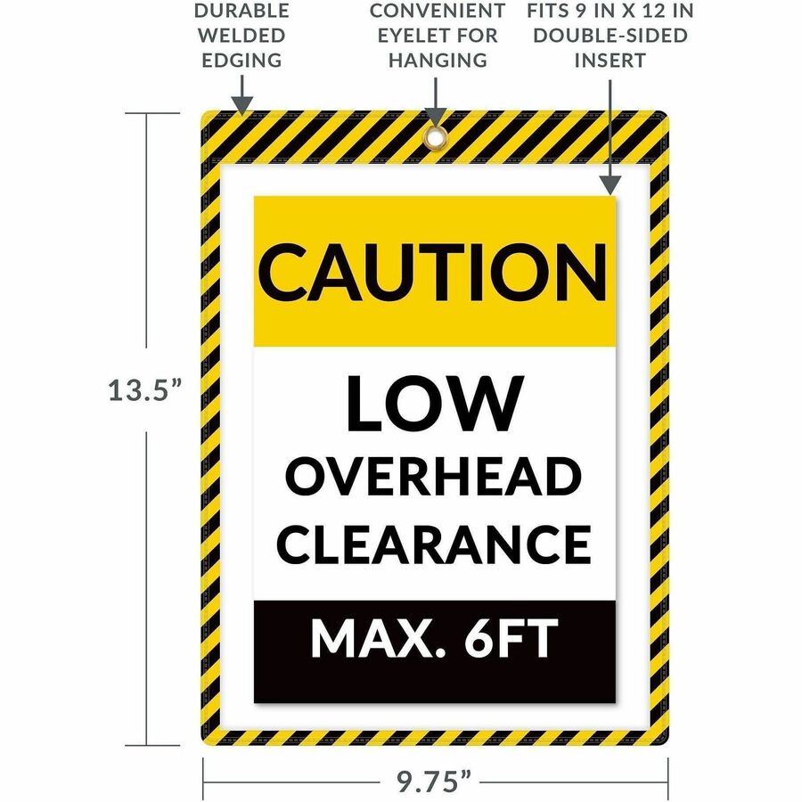 C-Line Safety Striped Shop Ticket Holders - Alternate-Image4