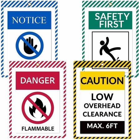 C-Line Safety Striped Shop Ticket Holders - Alternate-Image5