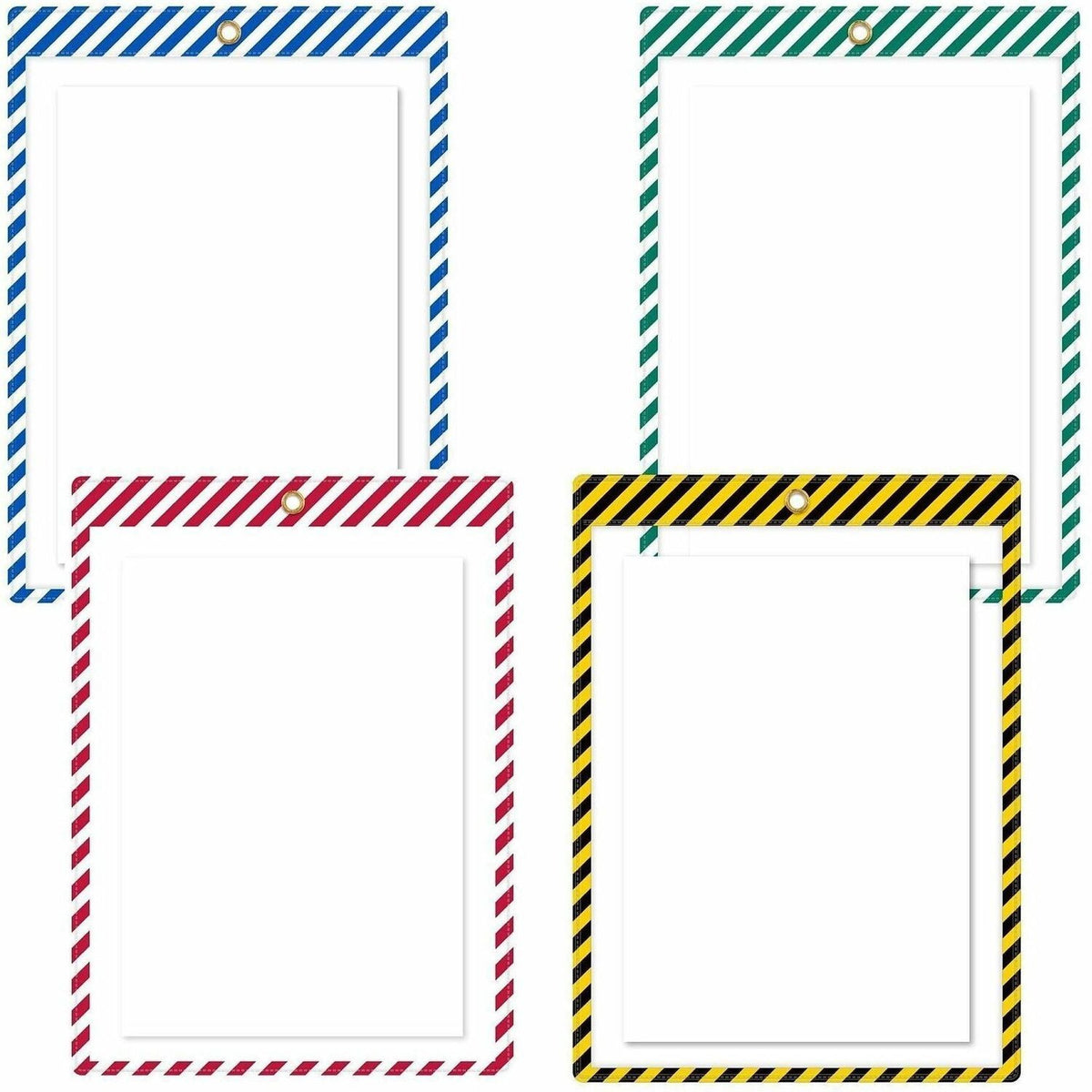 C-Line Safety Striped Shop Ticket Holders - 1500