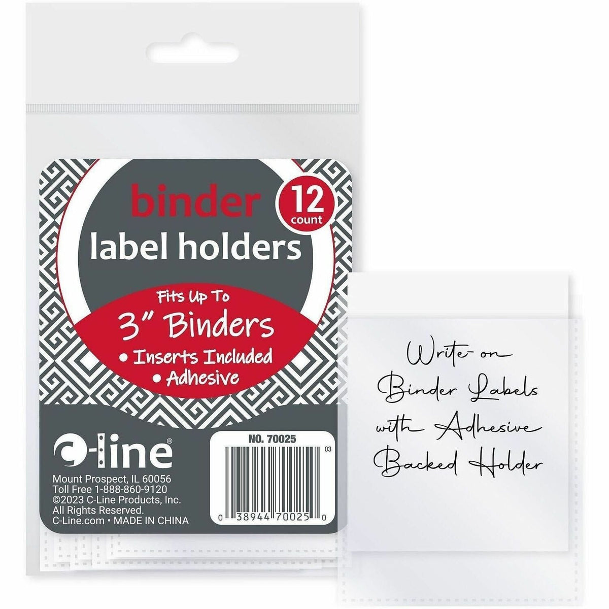 C-Line Self-Adhesive Binder Labels - 1500
