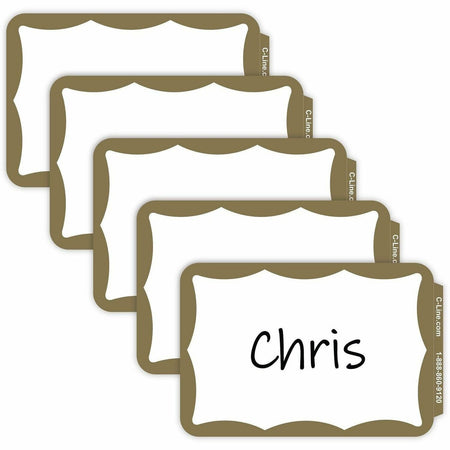 C-Line Self-adhesive Color Border Name Badges - 1500