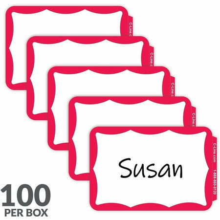 C-Line Self-adhesive Color Border Name Badges - Alternate-Image5