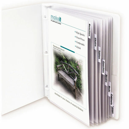 C-Line Sheet Protectors: Letter Size Clear Polypropylene - 8/Set - Protectors