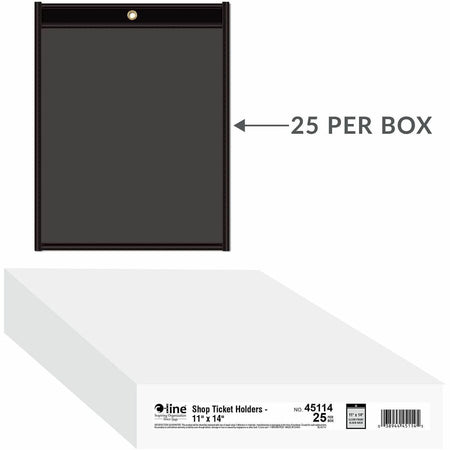 C-Line Shop Ticket Holders - Stitched - One Side Clear - 11" x 14" - Alternate-Image1