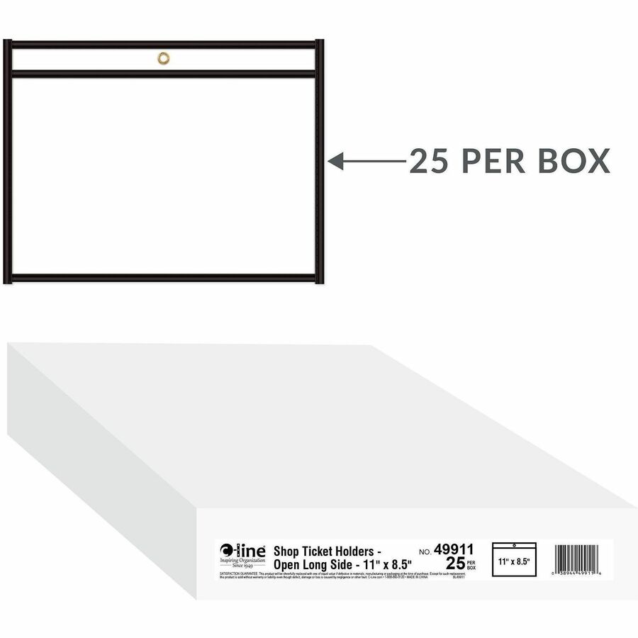 C-Line Side Load Stitched Shop Ticket Holders - Alternate-Image1