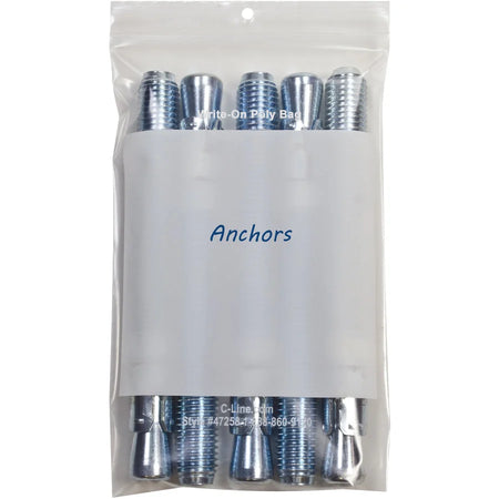 C-Line Small Parts Bags: 8x5 Clear Poly - Multipurpose - 1000/ Carton - Storage Pouches