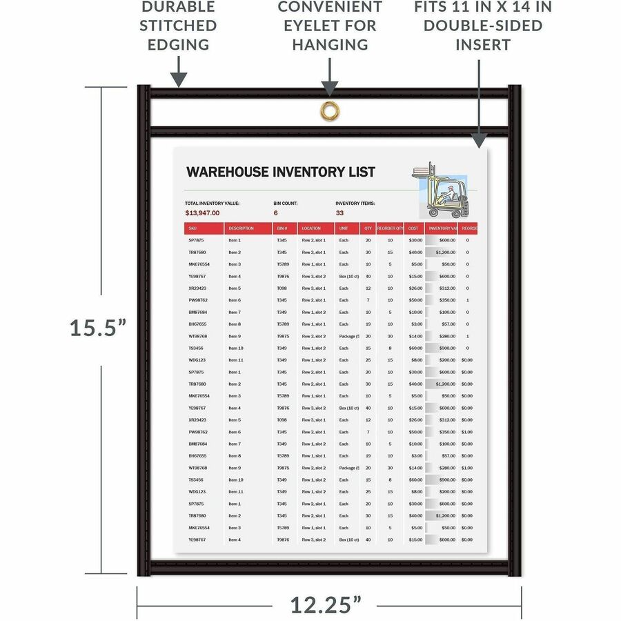 C-Line Stitched Vinyl Shop Ticket Holders - Alternate-Image4