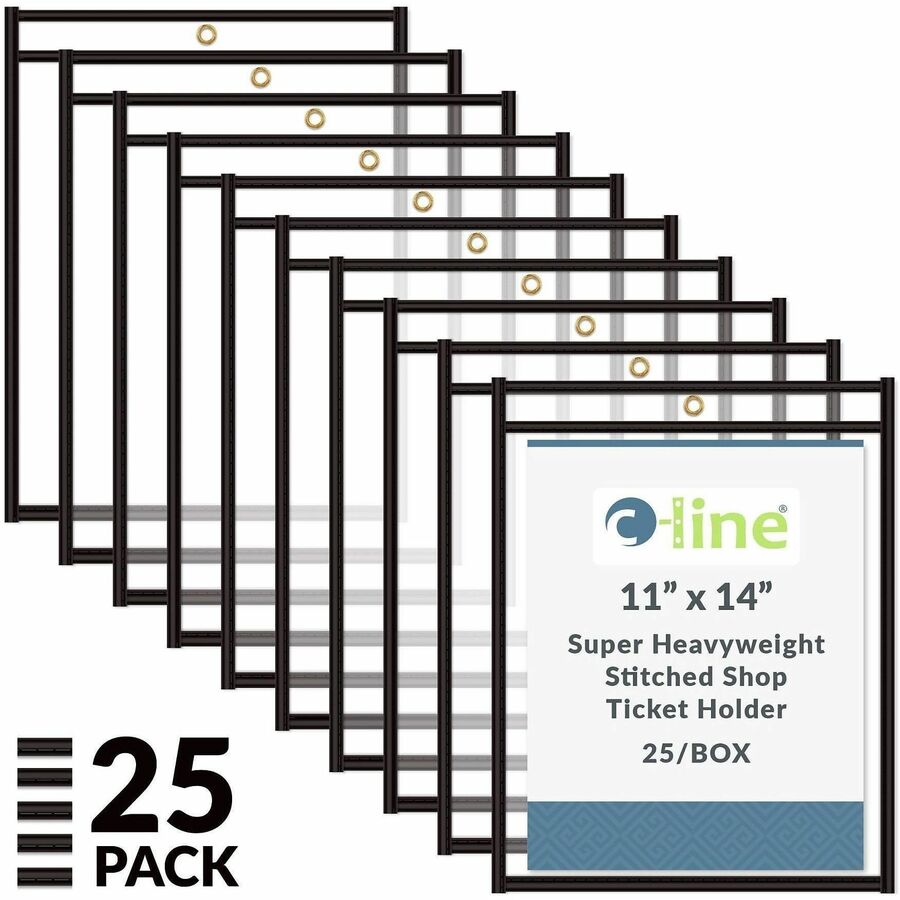 C-Line Stitched Vinyl Shop Ticket Holders - Alternate-Image3