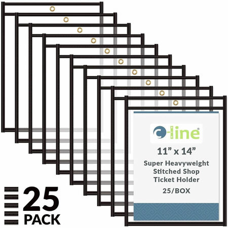 C-Line Stitched Vinyl Shop Ticket Holders - Alternate-Image3