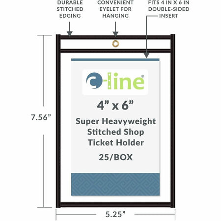 C-Line Stitched Vinyl Shop Ticket Holders - Alternate-Image4