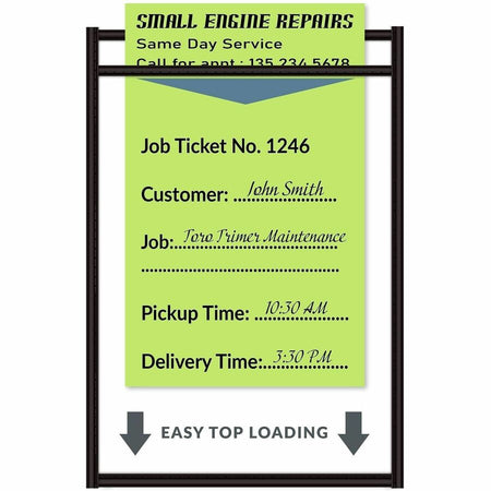 C-Line Stitched Vinyl Shop Ticket Holders - Alternate-Image3