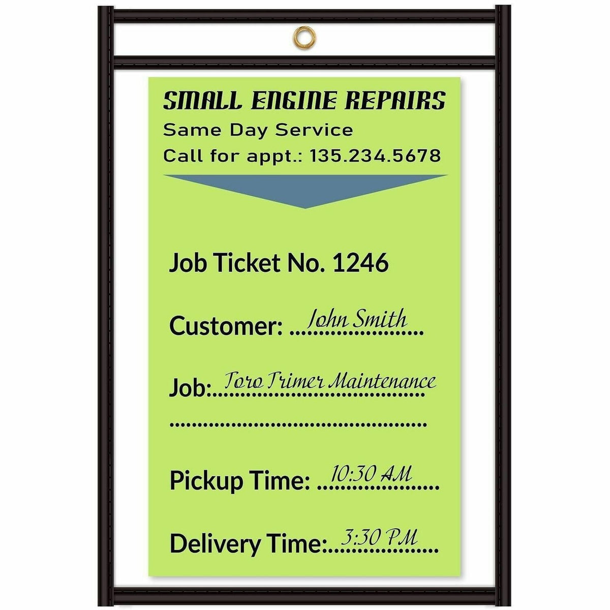 C-Line Stitched Vinyl Shop Ticket Holders - 1500