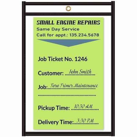 C-Line Stitched Vinyl Shop Ticket Holders - 1500