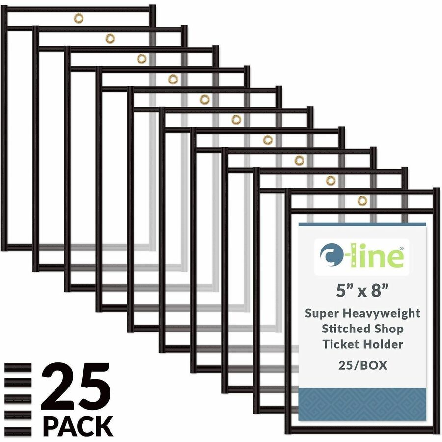 C-Line Stitched Vinyl Shop Ticket Holders - Alternate-Image3