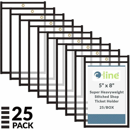 C-Line Stitched Vinyl Shop Ticket Holders - Alternate-Image3
