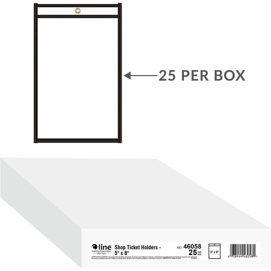 C-Line Stitched Vinyl Shop Ticket Holders - Alternate-Image1