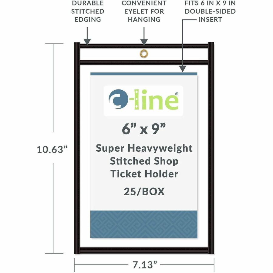 C-Line Stitched Vinyl Shop Ticket Holders - Alternate-Image4