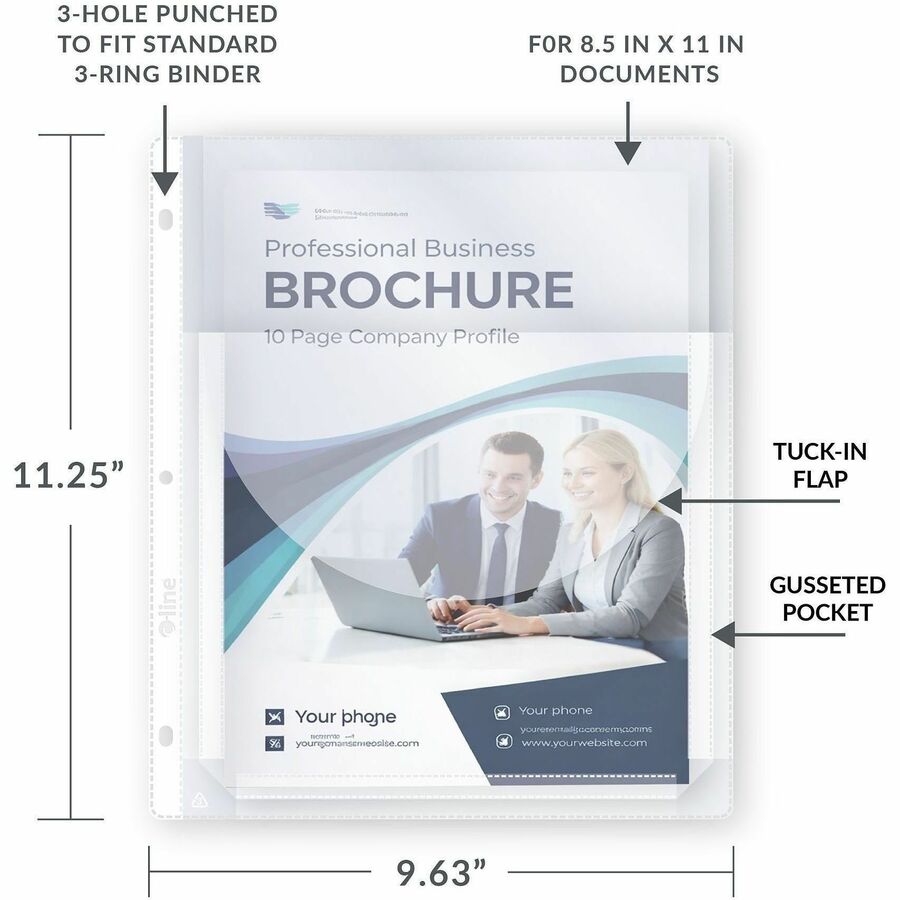C-Line Super Capacity Sheet Protector with Tuck-in Flap - Alternate-Image4