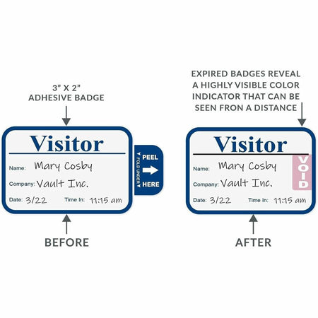 C-Line Time's Up! Visitor Badges Registry Log Book - Alternate-Image4