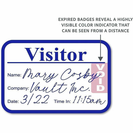 C-Line Time's Up! Visitor Badges Registry Log Book - Alternate-Image6