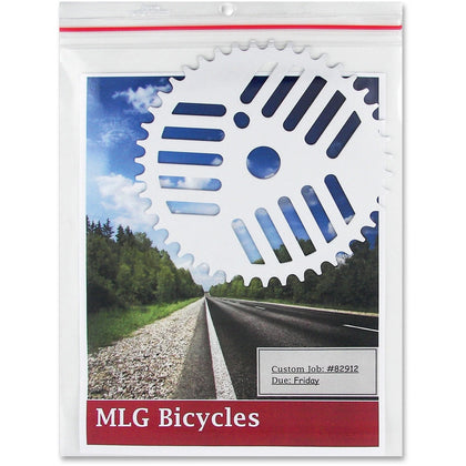 C-Line Vinyl File Pocket: Clear 9’’ x 12’’ with Zipper Closure - Sheet Protectors