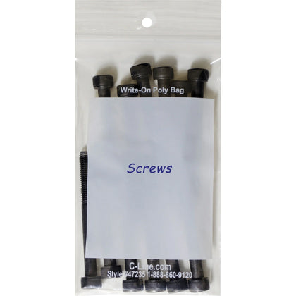 C-Line Write-On Reclosable Small Parts Bags - Clear Poly - 5x3 - 1000/Ctn - Storage Pouches