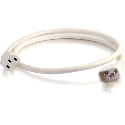 C2G 5ft 18AWG Power Cord - White - For PDU Switch Server - Cords & Surge Protectors