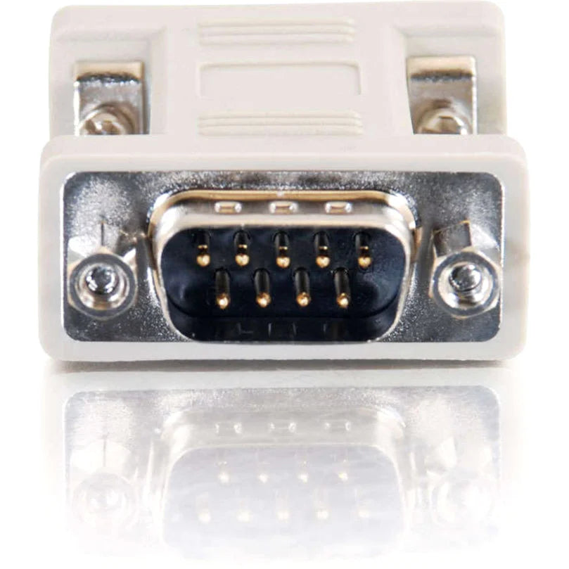 C2G DB9 Gender Changer - Connect 9-pin DB-9 Male Devices - Silver - Computer / Laptop Accessories