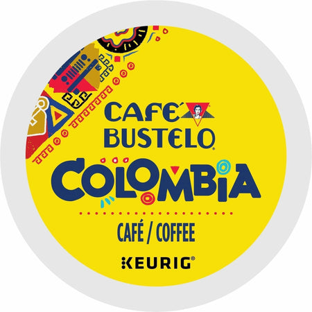 Café Bustelo K-Cup Colombia Coffee - Compatible with Keurig Brewer - Medium - Per Box - 24