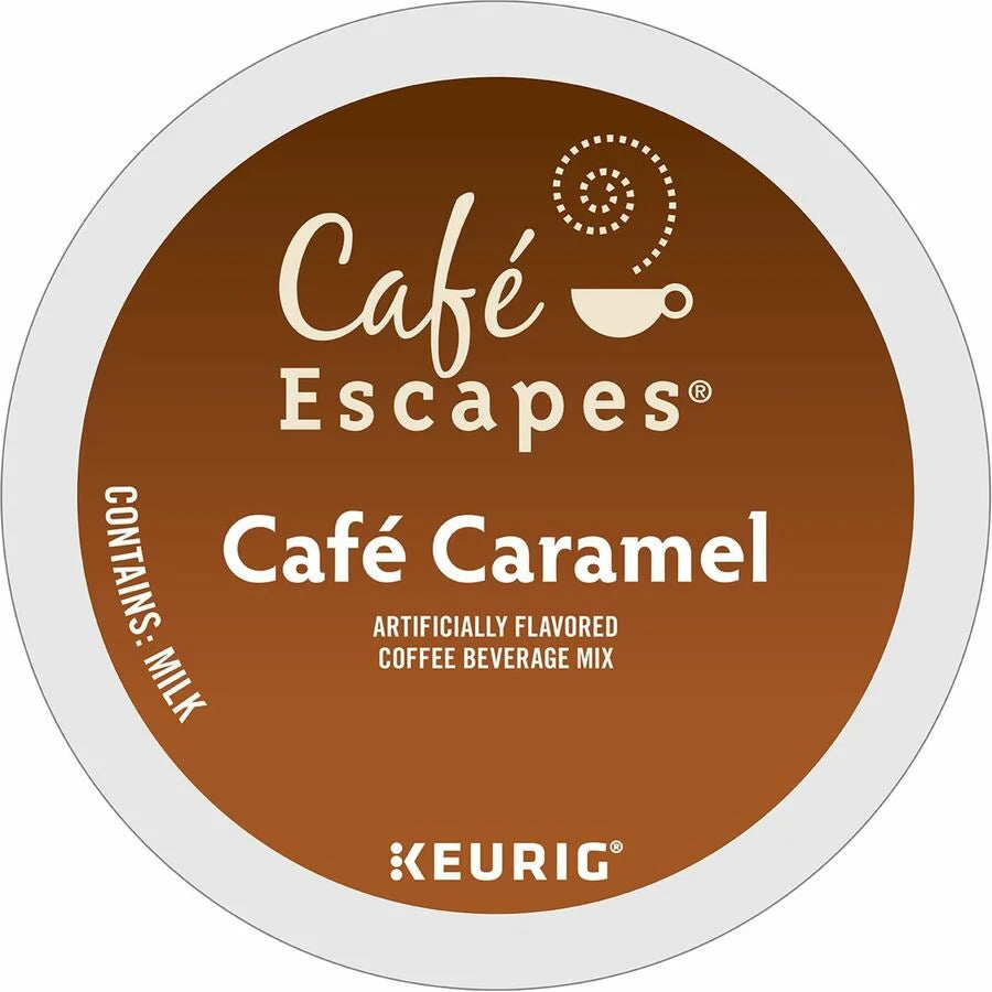 Caf√© Escapes® Caramel K-Cup Pods - 24 Count Pack - Coffee