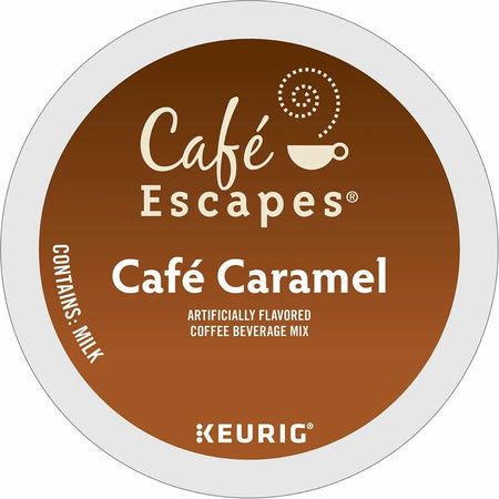 Caf√© Escapes® Caramel K-Cup Pods - 24 Count Pack - Coffee