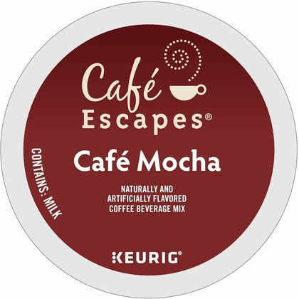 Caf√© Escapes® Mocha K-Cup Pods - Rich Chocolate Coffee Delight