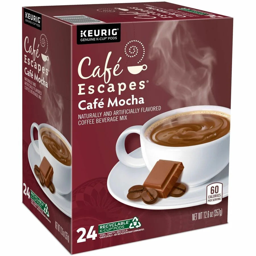 Caf√© Escapes® Mocha K-Cup Pods - Rich Chocolate Coffee Delight