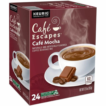 Caf√© Escapes® Mocha K-Cup Pods - Rich Chocolate Coffee Delight