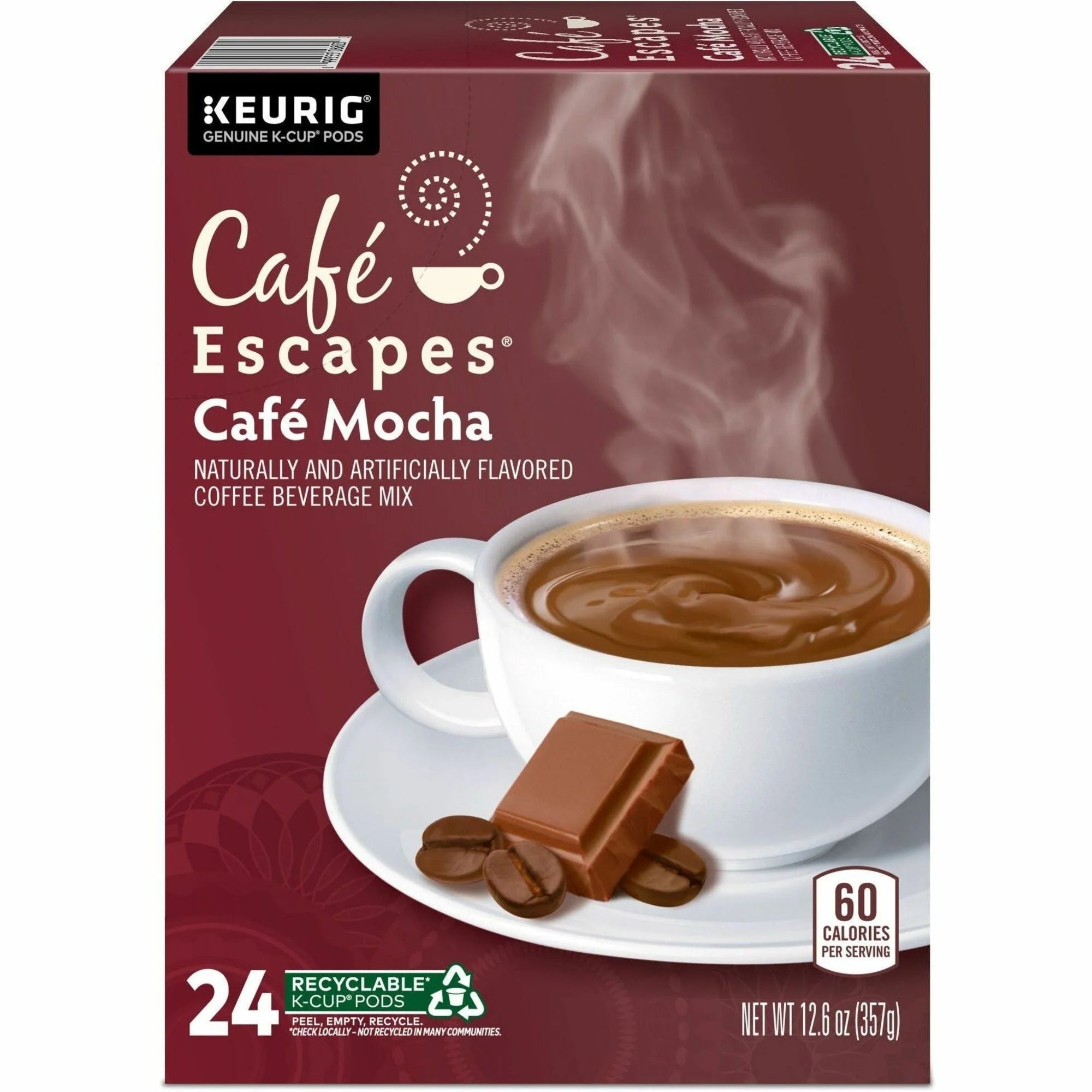 Caf√© Escapes® Mocha K-Cup Pods - Rich Chocolate Coffee Delight