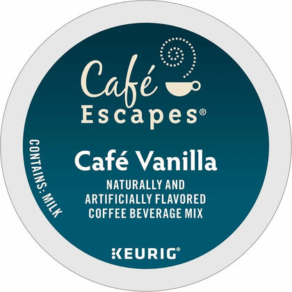 Caf√© Escapes® Vanilla K-Cup Pods - 24 Count Pack - Coffee