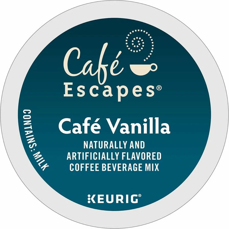 Café Escapes® K-Cup Pod Vanilla Keurig Single-Serve Pods 24 Count - Coffee
