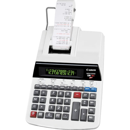 Canon MP41DHIII Printing Calculator: Heavy-duty Dual Color Print Dot Matrix - 14 Digits LCD Display - Gray - Calculators