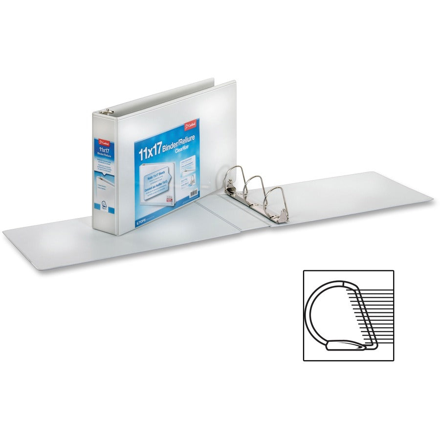 Cardinal ClearVue Overlay Tabloid D-Ring Binder - Alternate-Image1