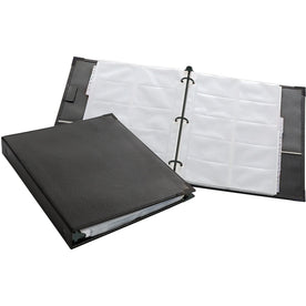 Cardinal® Business Card Ring Binder: 200 Capacity 3-ring Refillable - Black Vinyl Cover - Books