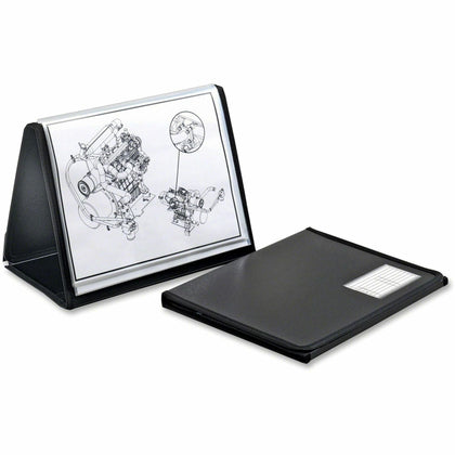 Cardinal® Easel Showfile Presentation Book: Lightweight Black Poly 40 Sheets - 8.5’’ x 11’’ - View Binders